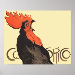 Poster Rooster Steinlen Cocorico