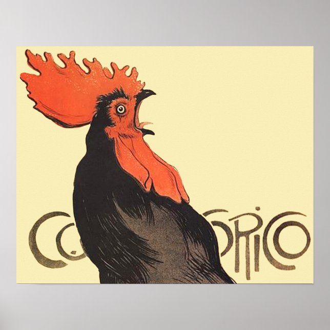 Poster Rooster Steinlen Cocorico (Devant)