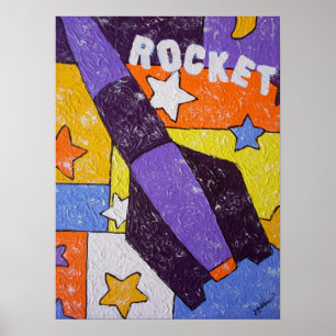 Poster Roquette violette
