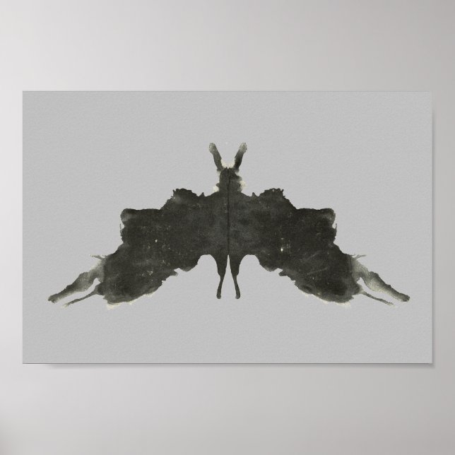 Poster Rorschach Inkblot Test Art Amusant (Devant)