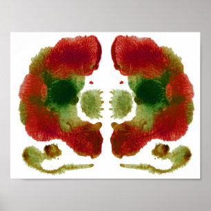 Poster Rorschach Inkblot Test Art Amusant