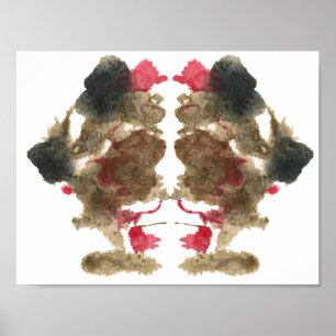 Poster Rorschach Inkblot Test Art Amusant