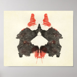 Poster Rorschach Inkblot Test Art Amusant