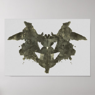 Poster Rorschach Inkblot Test Art Amusant