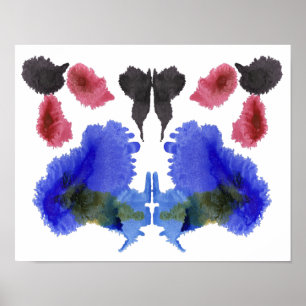 Poster Rorschach Inkblot Test Art Amusant