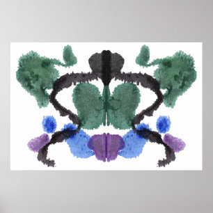 Poster Rorschach Inkblot Test Art Amusant
