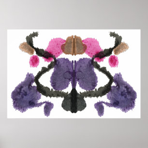Poster Rorschach Inkblot Test Art Amusant