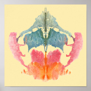Poster Rorschach Inkblot Test Art Amusant