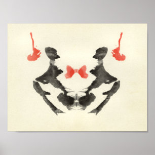 Poster Rorschach Inkblot Test Art Amusant