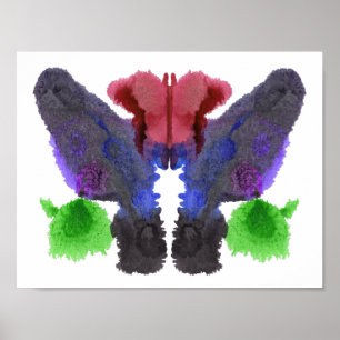 Poster Rorschach Inkblot Test Art Amusant