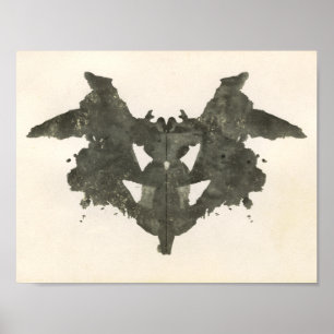 Poster Rorschach Inkblot Test Art Amusant
