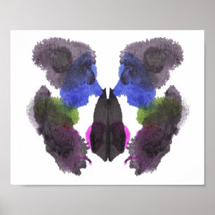 Poster Rorschach Inkblot Test Art Amusant