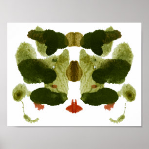Poster Rorschach Inkblot Test Art Amusant
