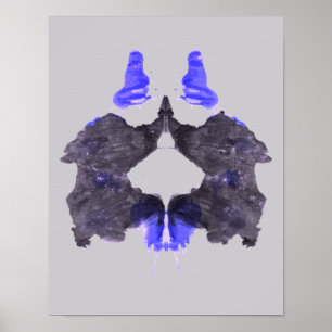 Poster Rorschach Inkblot Test Fun Art