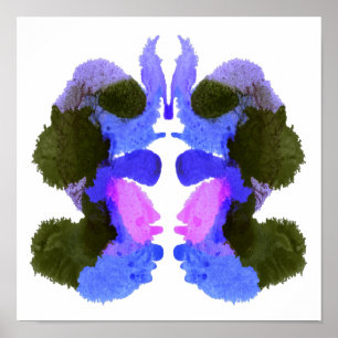 Poster Rorschach Inkblot Test Fun Art Imprimer