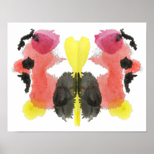 Poster Rorschach Inkblot Test Fun Art Imprimer