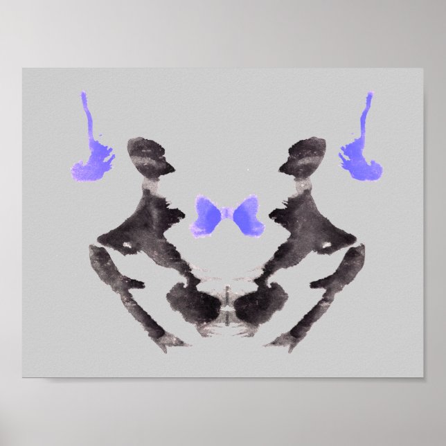 Poster Rorschach Inkblot Test Fun Art Imprimer (Devant)