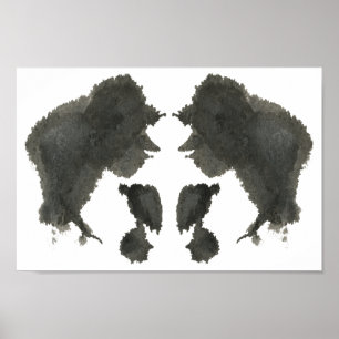 Poster Rorschach Inkblot Test Fun Art Imprimer