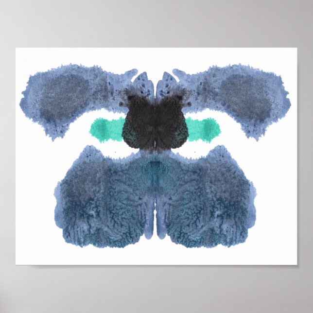 Poster Rorschach Inkblot Test Fun Art Imprimer (Devant)