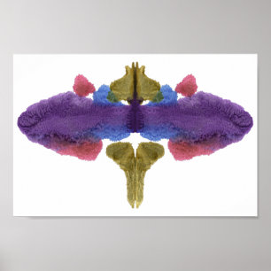Poster Rorschach Inkblot Test Fun Art Imprimer