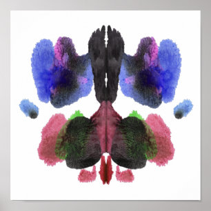 Poster Rorschach Inkblot Test Fun Art Imprimer