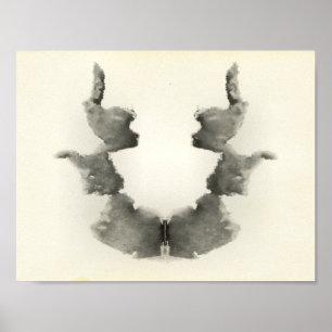 Poster Rorschach Inkblot Test Fun Art Imprimer