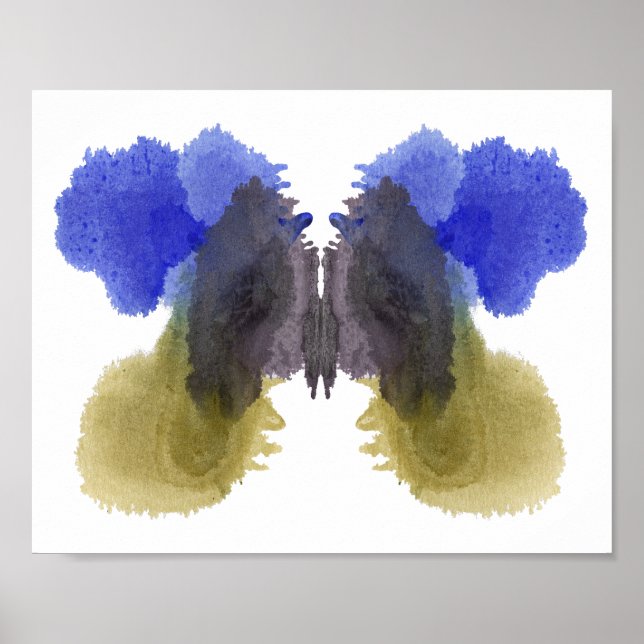 Poster Rorschach Inkblot Test Fun Art Imprimer (Devant)