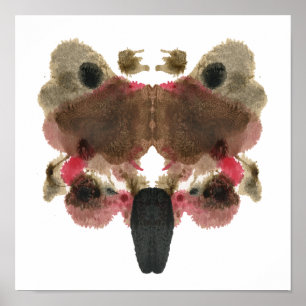 Poster Rorschach Inkblot Test Fun Art Imprimer