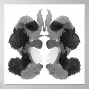 Poster Rorschach Inkblot Test Fun Art Imprimer