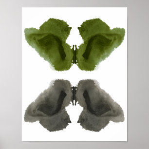 Poster Rorschach Inkblot Test Fun Art Imprimer