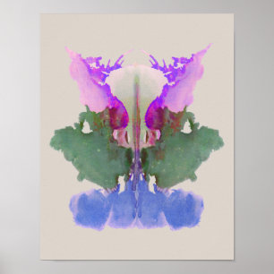 Poster Rorschach Inkblot Test Fun Art Imprimer