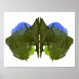Poster Rorschach Inkblot Test Fun Art Imprimer