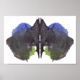 Poster Rorschach Inkblot Test Fun Art Print