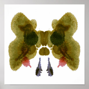 Poster Rorschach Inkblot Test Fun Art Print