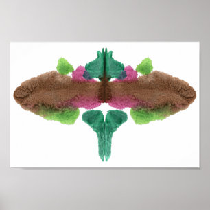 Poster Rorschach Inkblot Test Fun Art Print