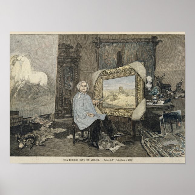 Poster Rosa Bonheur dans son studio (Devant)