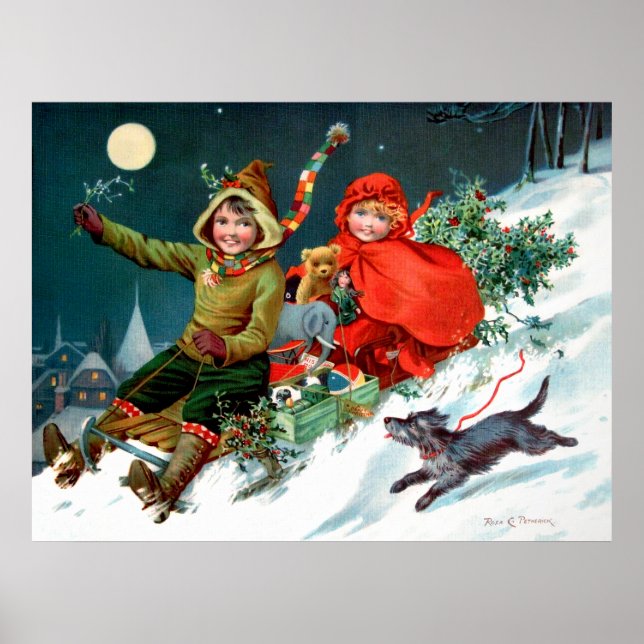 Poster Rosa C. Petherick : Noël Shopping (Devant)