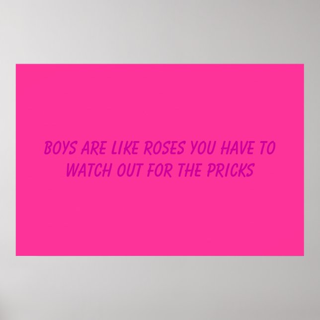 Poster Rose (Devant)