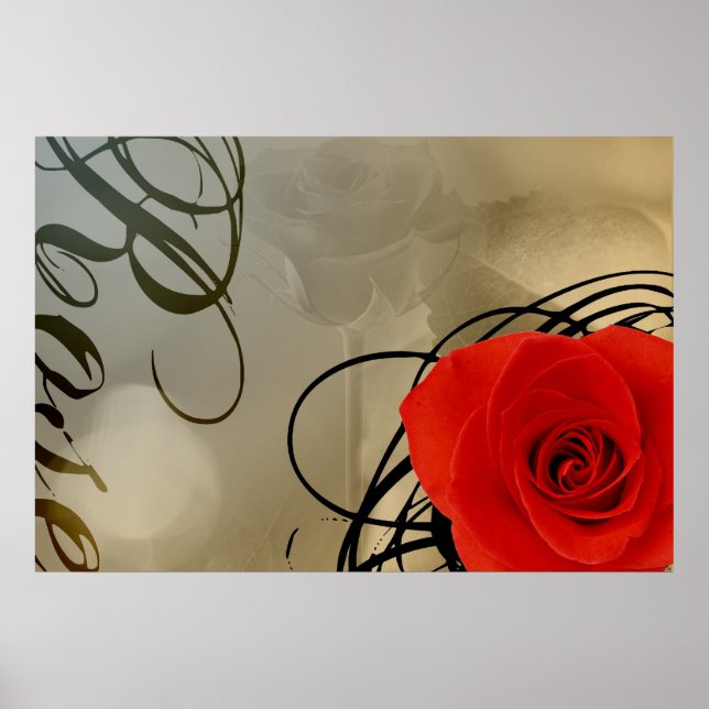 Poster Rose (Devant)