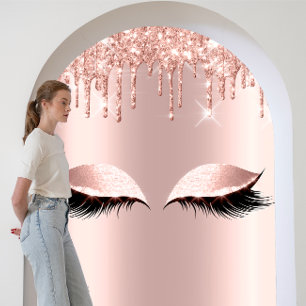Poster Rose Blush Parties scintillant Drives Eyelashes Be
