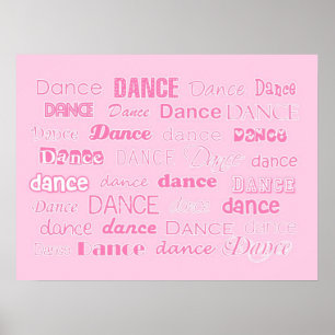 Poster Rose d'affiche de danse