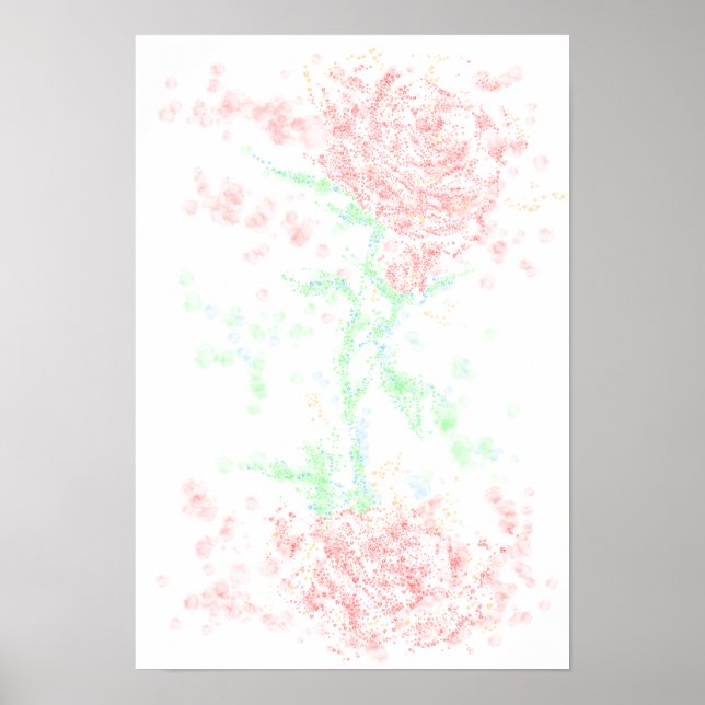 Poster Rose dans le vent (Devant)