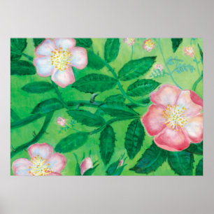 Poster Rose de chien (Rosa Canina)