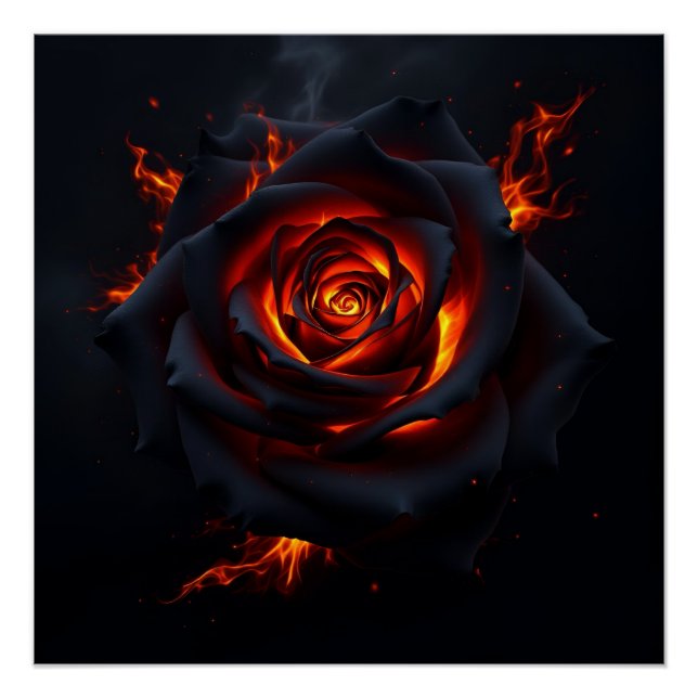 Poster Rose de Feu  (Devant)