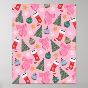 Poster Rose de Noël mignon