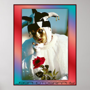 Poster rose du carnaval