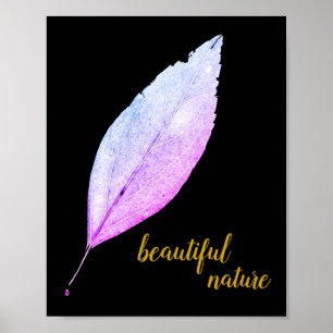 Poster Rose feuille rustique Nature Love Art Peinture