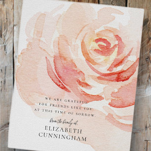 Poster Rose Fleur de Couleur à l'Aquarelle Élégante Chic