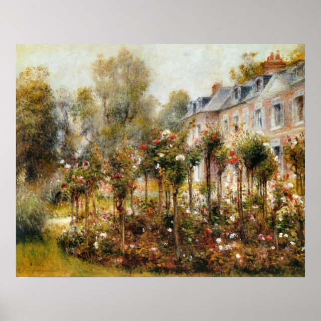 Poster Rose Garden Wargemont par Renoir (Devant)
