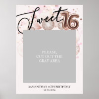 Rose Gold Sweet 16 Ballons Anniversaires Photo Pro